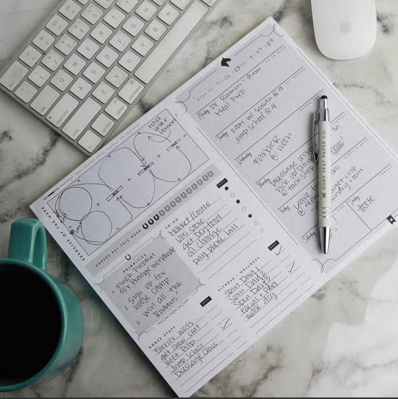 Equestrian Weekly Planner