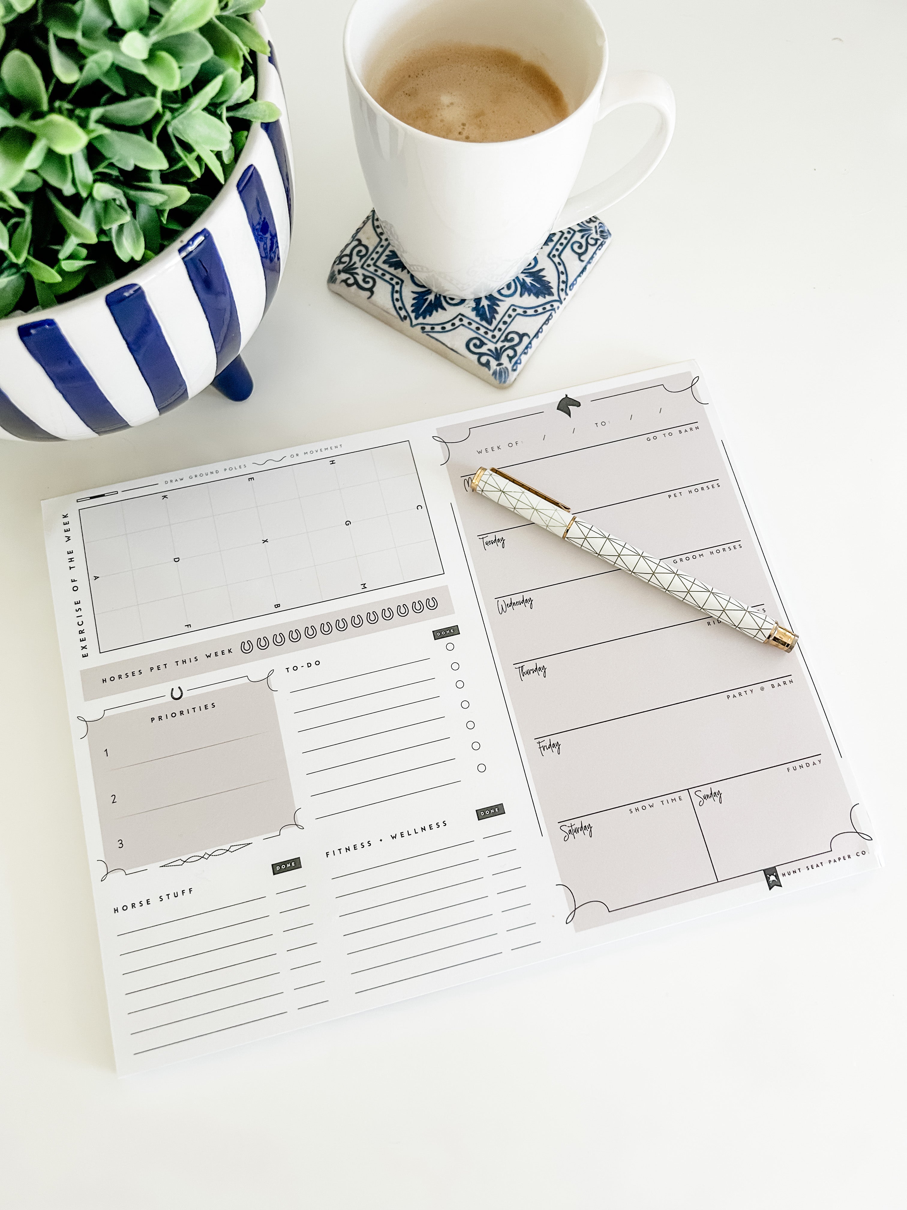 Equestrian Weekly Planner