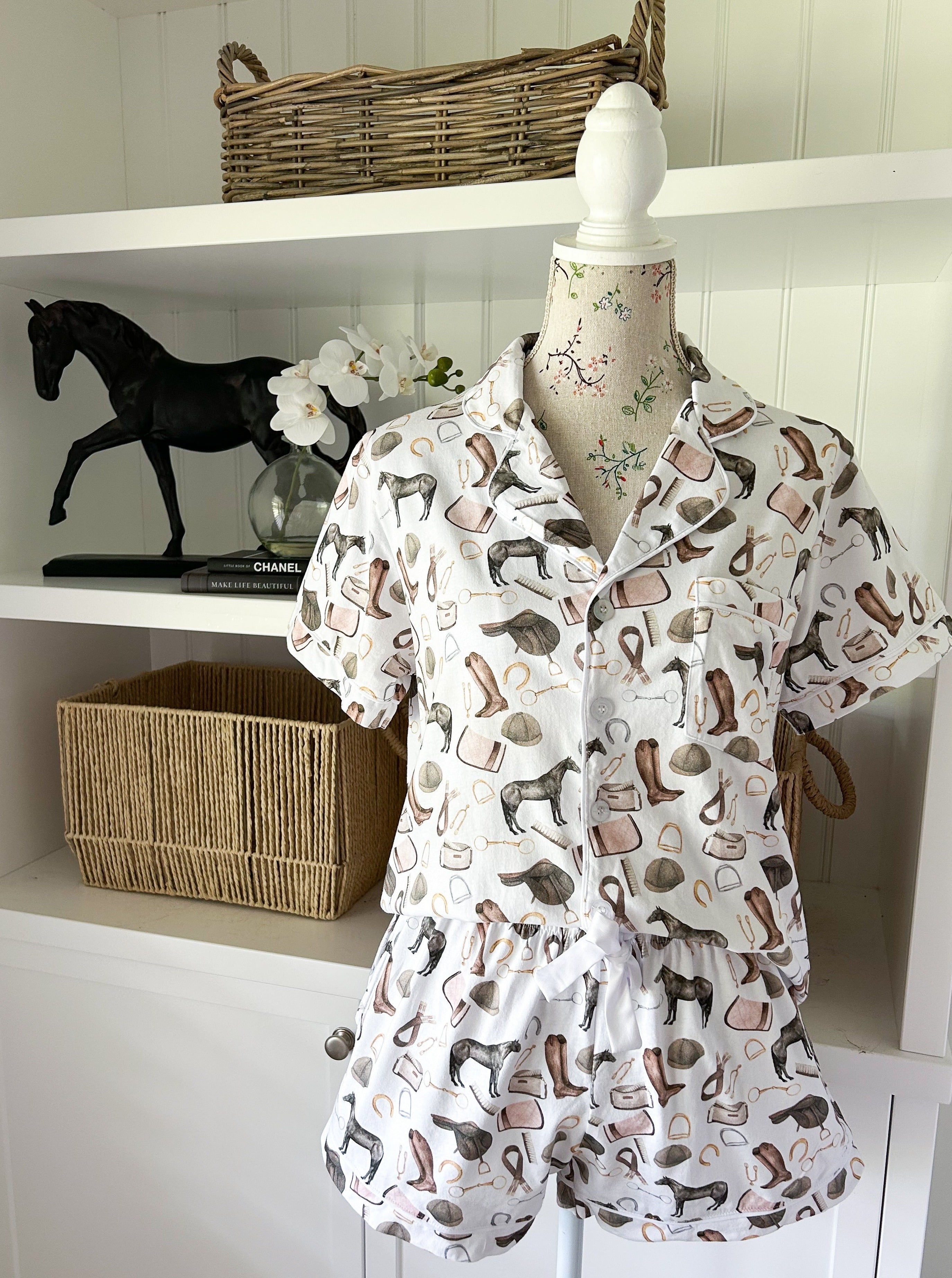 Horse Print Pyjamas - Gymkhana Collection