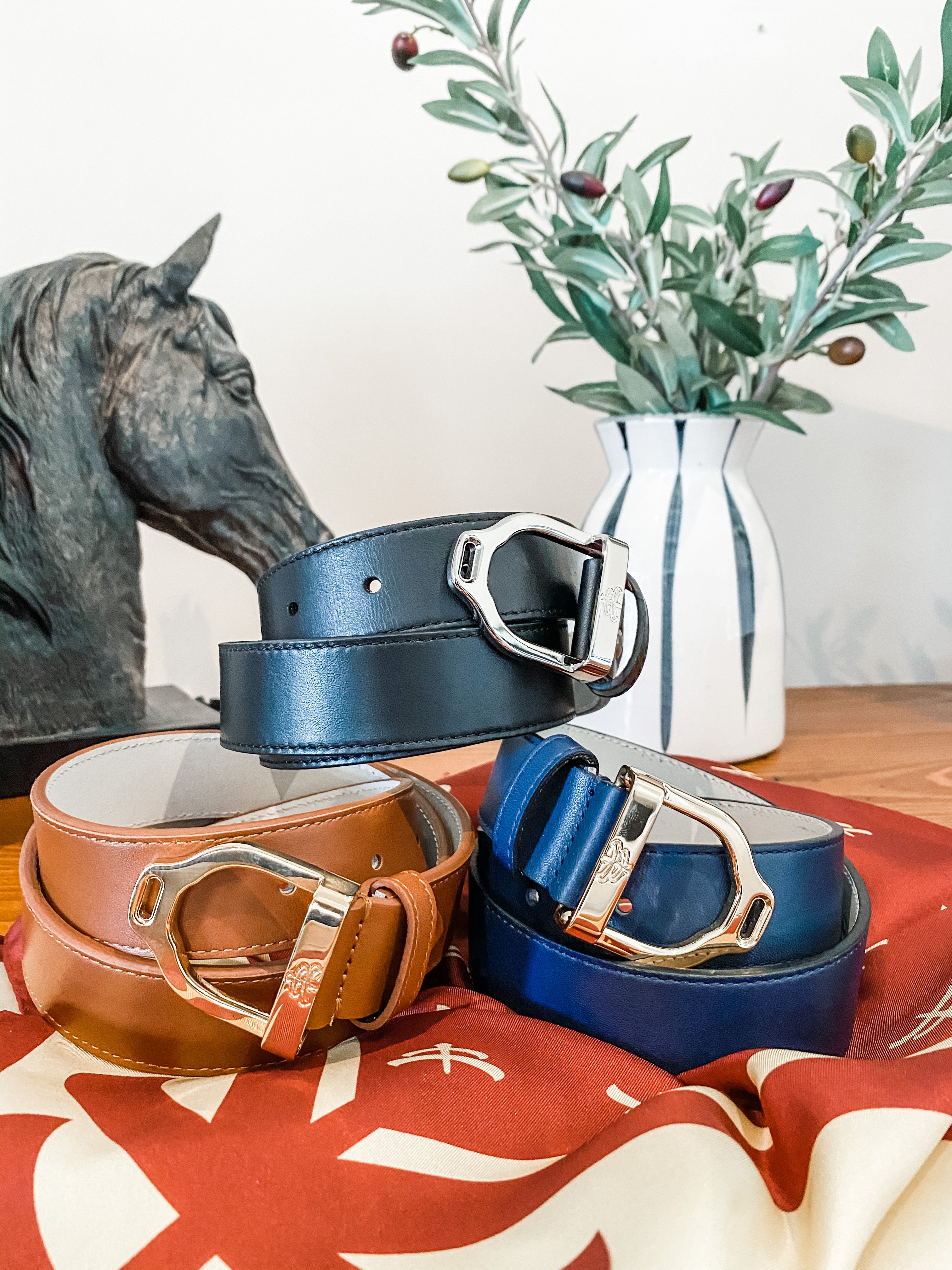 Makebe Stirrup Buckle Leather Belt