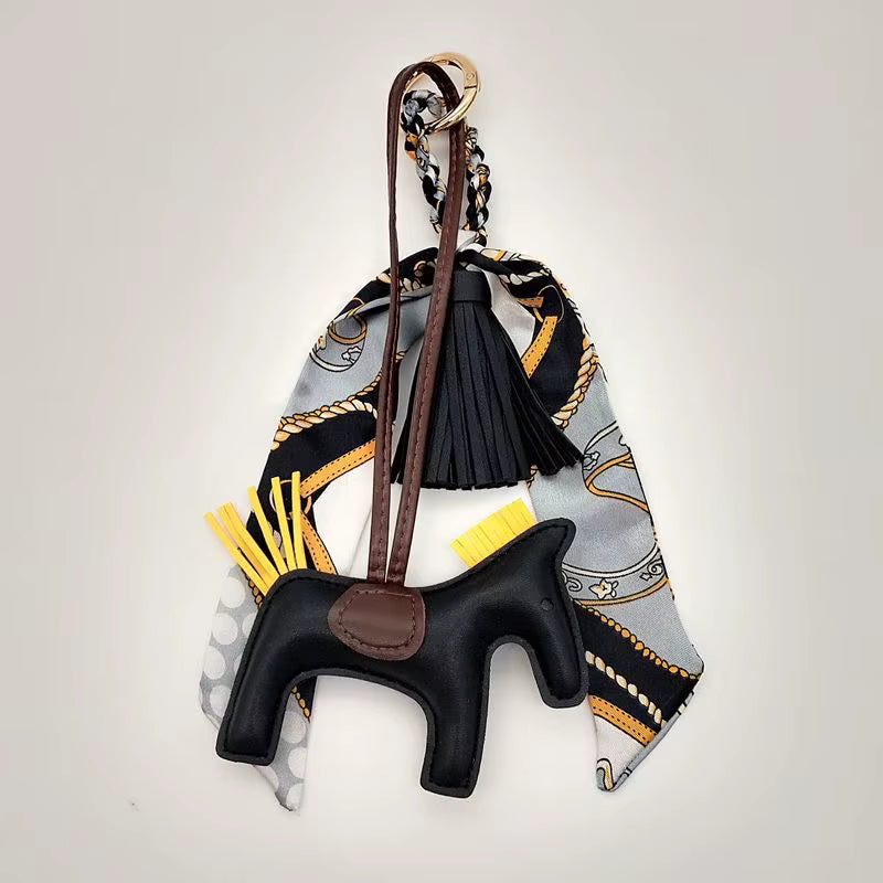 Horse Tassel Key Ring