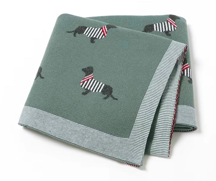 Sausage Dog Baby Blanket