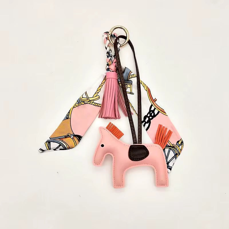 Horse Tassel Key Ring