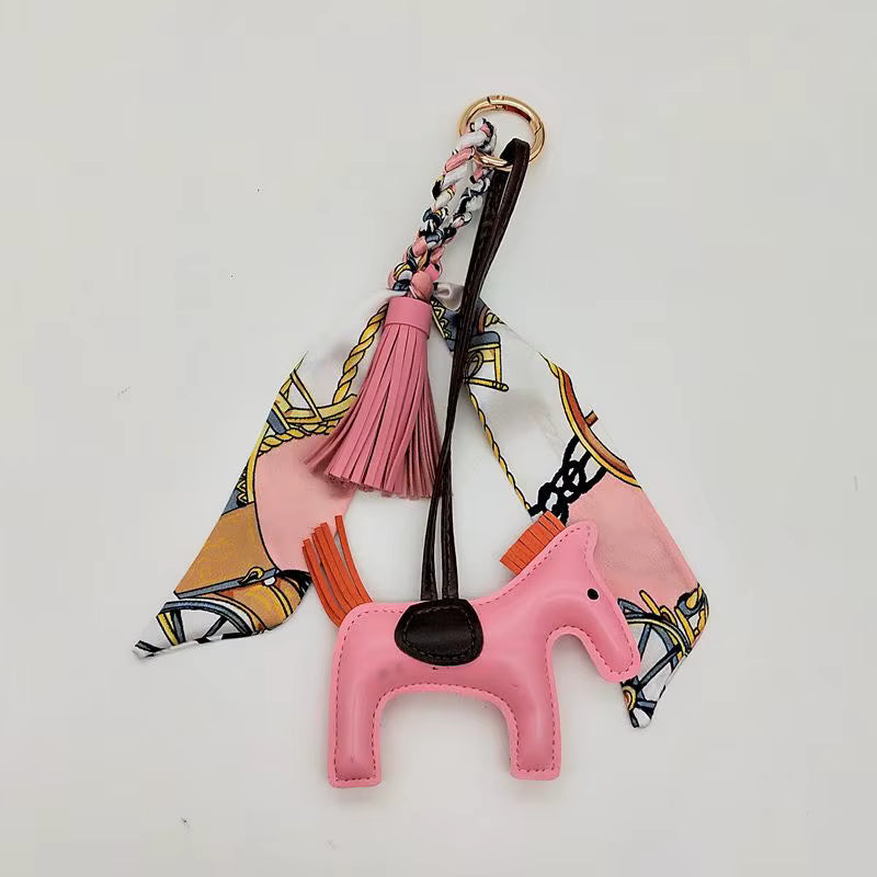Horse Tassel Key Ring