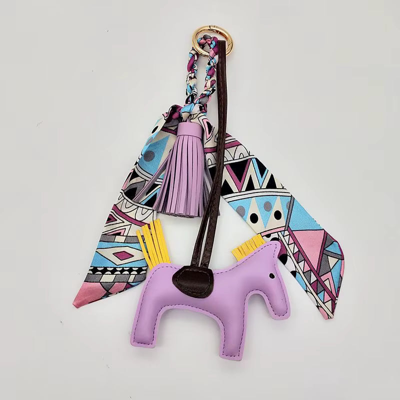 Horse Tassel Key Ring