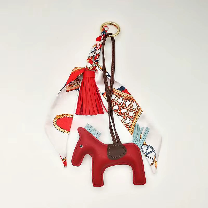 Horse Tassel Key Ring